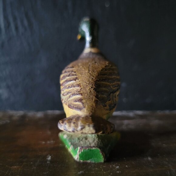 Antique Cast Iron Painted Duck Figural Bottle Opener Duck Bottle Opener - Picture 4 of 10